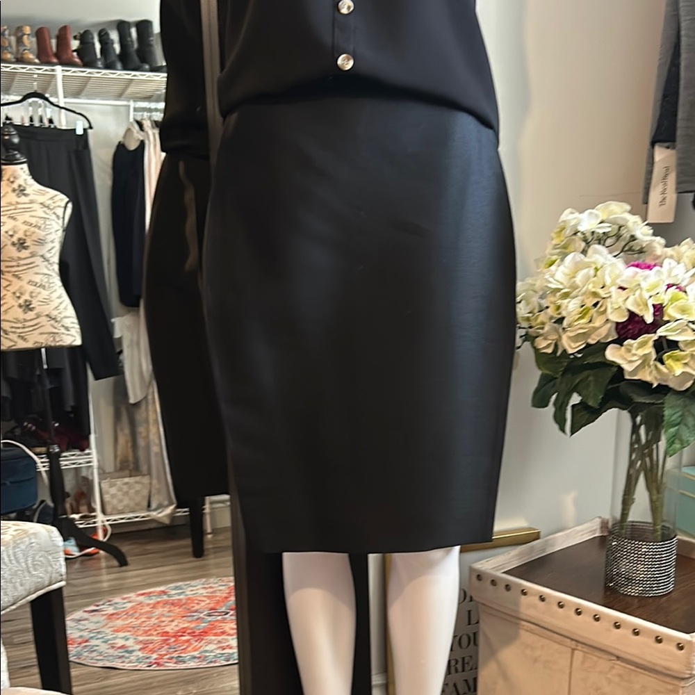 Calvin Klein Collection Black Pencil Skirt for Work